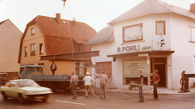 Fleischerei Pohl - Bauarbeiten in den 70er Jahren